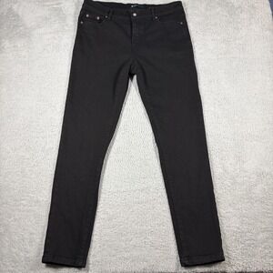 Purple Brand Black Jeans Mens 36x30 P001 Skinny Stretch Lycra